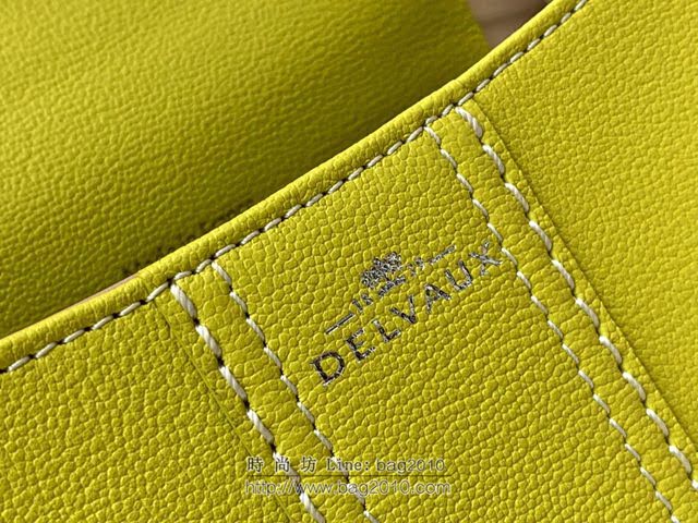 DELVAUX女包 德爾沃比利時單肩包 純手工蜜蠟縫線 德爾沃女手提包 女手拎包 DF0020手縫茴香綠 Delvaux斜挎包  fcs1397